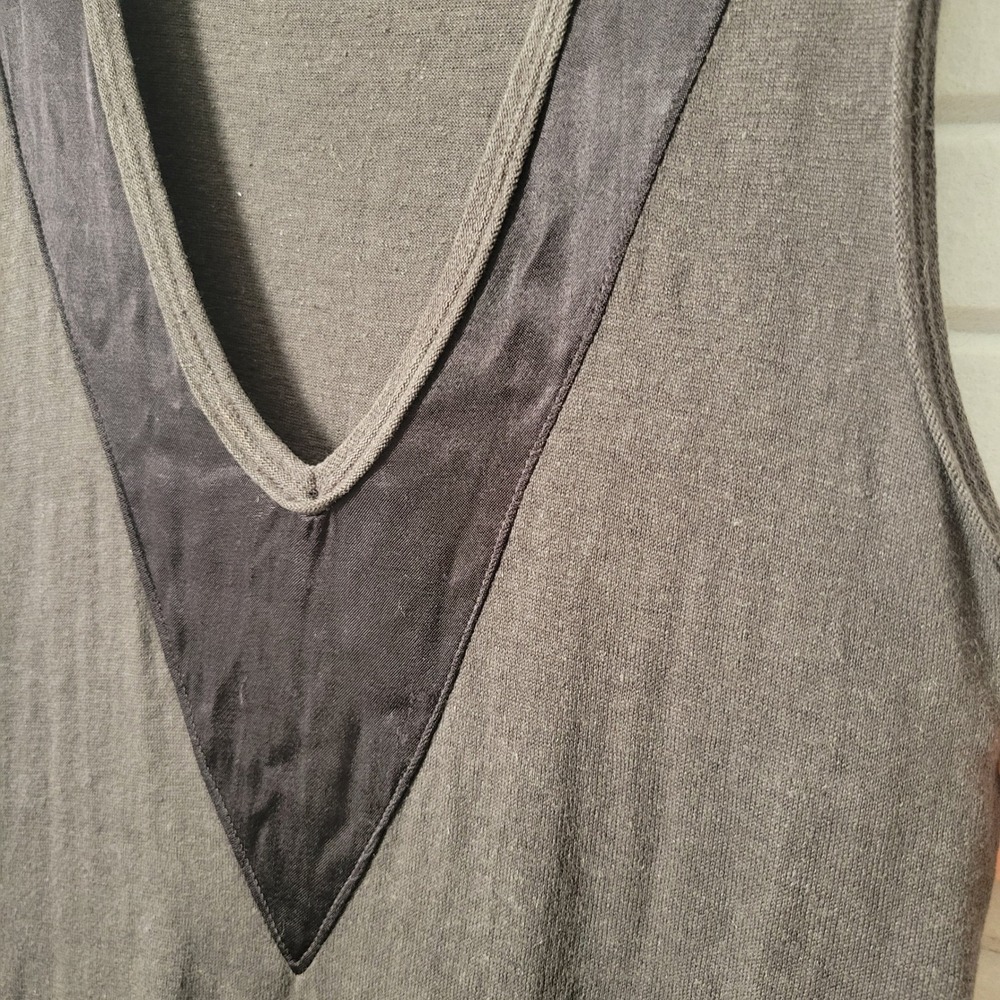 Prairie Underground Dress Sz M Black Hemp Silk Blend 1930s Revival Artsy - Picture 10 of 11